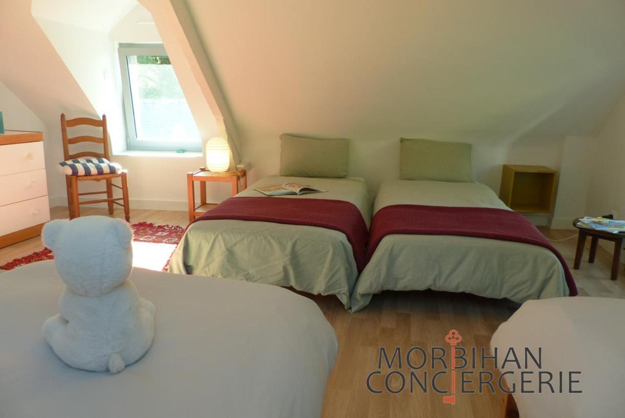 Belle Longere En Campagne A Larmor Baden Villa Exterior photo